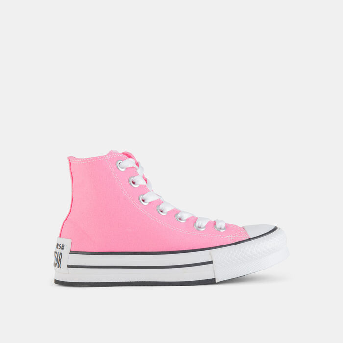 Converse Kids' Chuck Taylor All Star Eva Lift Platform Shoes Pink image number 0