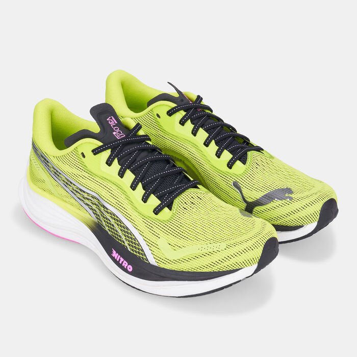 PUMA Women's Velocity NITRO 3 Psychedelic Rush Running Shoes Yellow image number 4