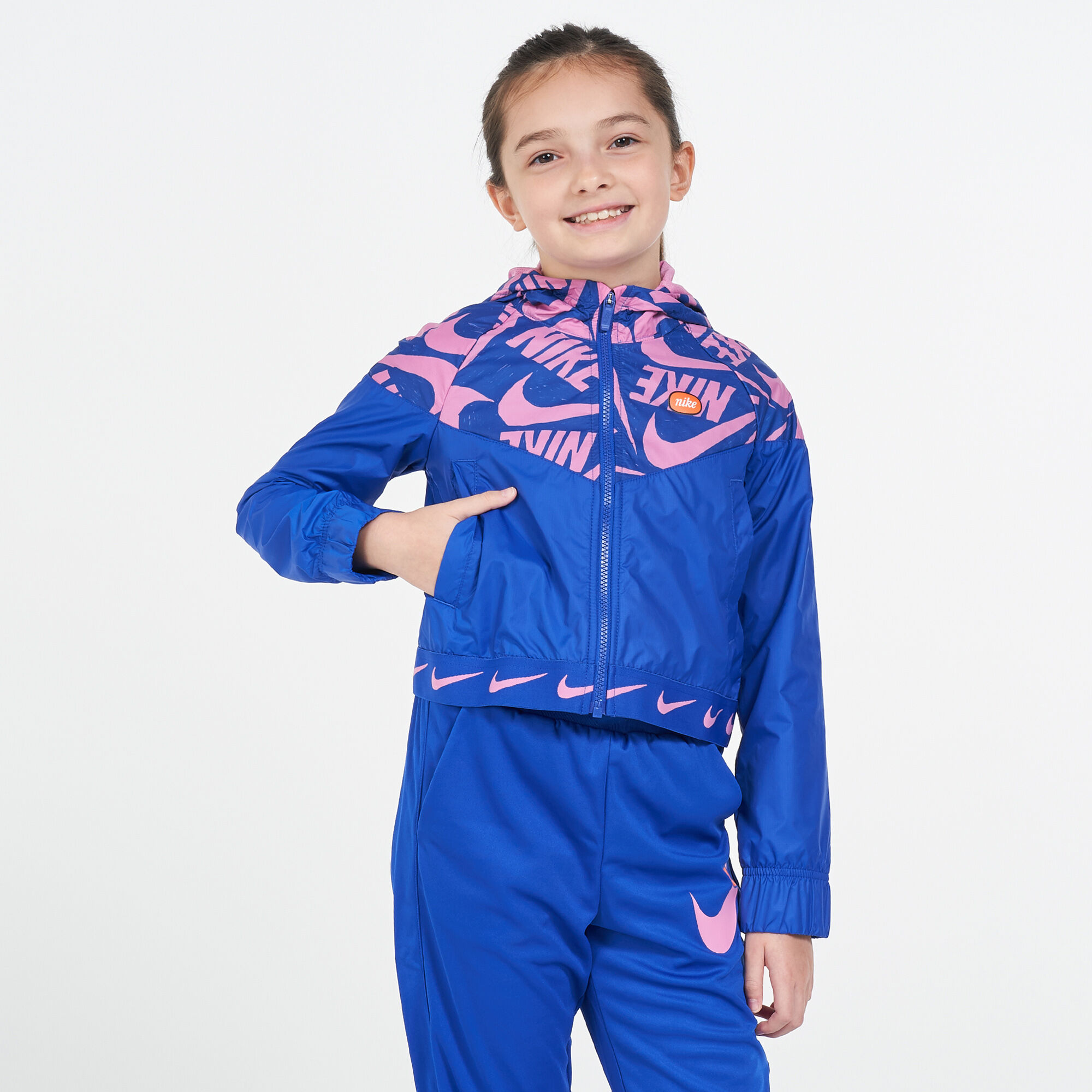 Nike sportswear windrunner blue discount
