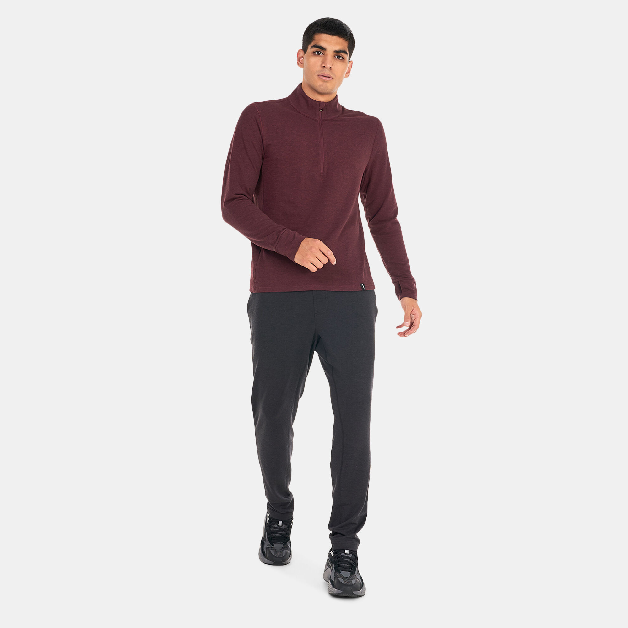Men s Altitude Tracker 1 4 Zip Sweatshirt Red prAna in Kuwait SSS