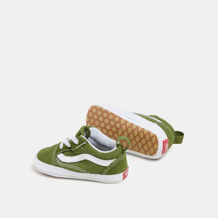Vans Kids' Old Skool Crib Unisex Shoes (Baby & Toddler) Green image number 2