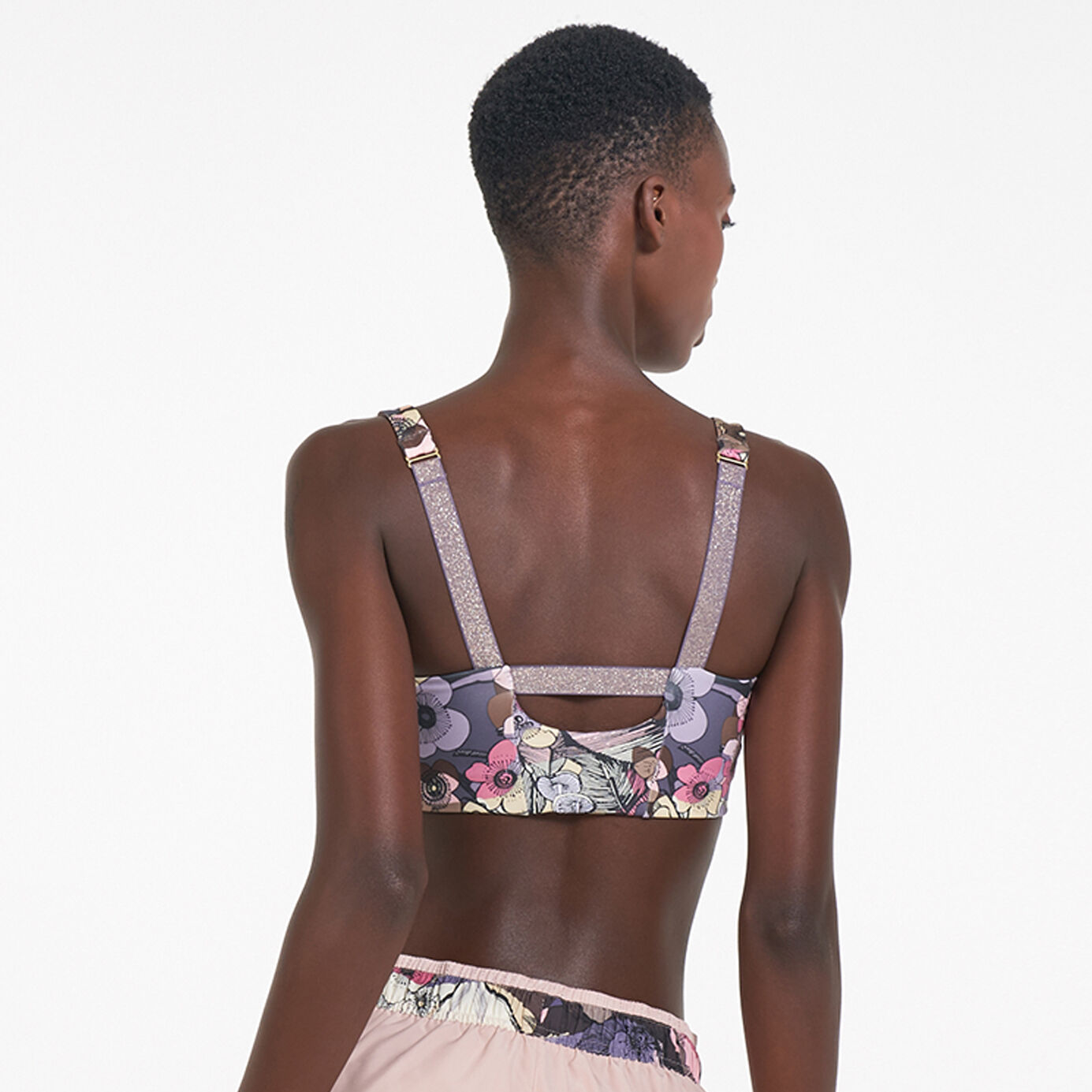 Nike floral bra clearance