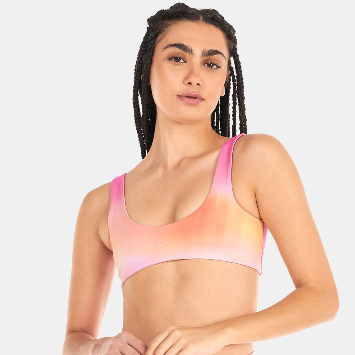Women s Dri FIT Alate U Back Allover Sports Bra Pink Nike in Kuwait SSS