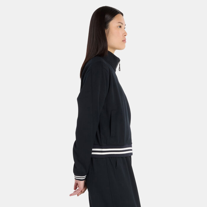 New Balance Women's Post Season Pique Track Jacket Black image number 2