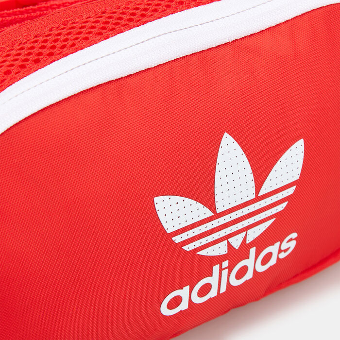 adidas Originals Adicolor Classic Waist Bag Red image number 3