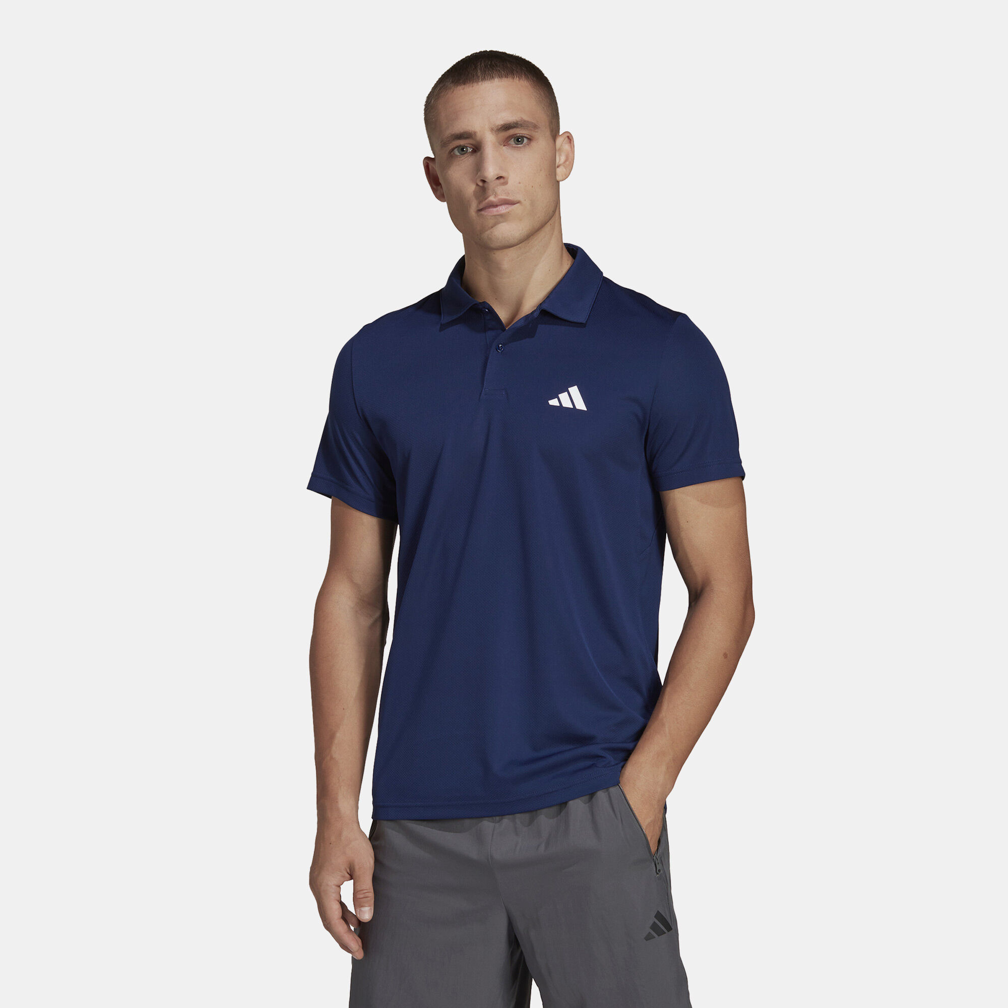 Buy adidas Men s Train Essentials Training Polo Shirt Blue in Kuwait SSS