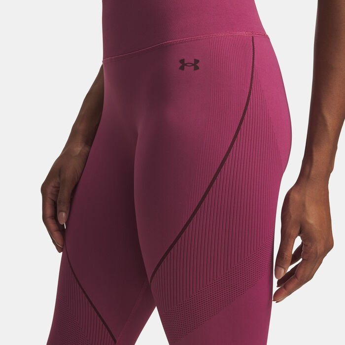 Under Armour Women's Vanish Seamless Training Leggings Pink image number 3