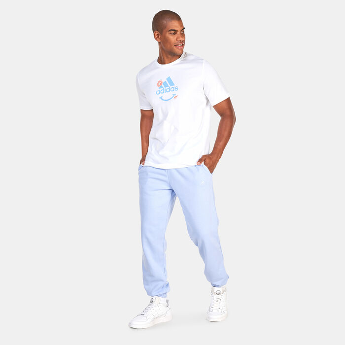 adidas Men's Essentials 3-Stripes T-Shirt Blue image number 2