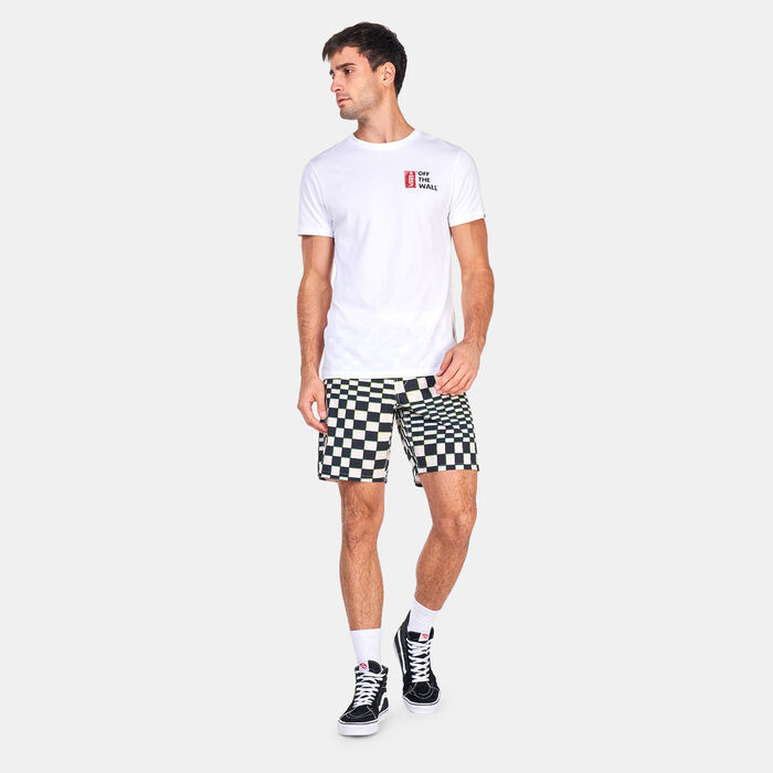 Vans Men's Skewed Checkerboard Board Shorts White image number 2