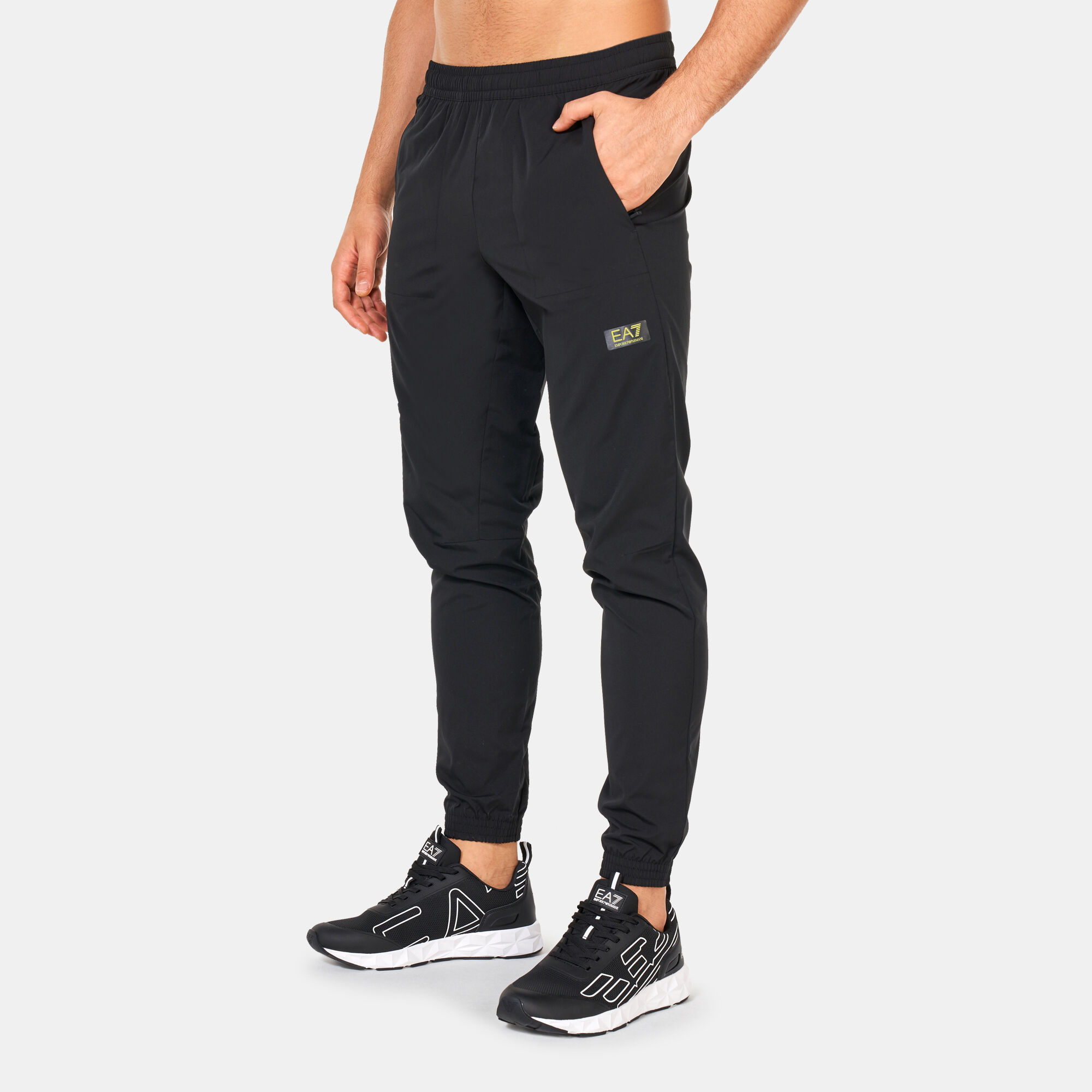 Emporio armani ea7 outlet side panel fleece joggers