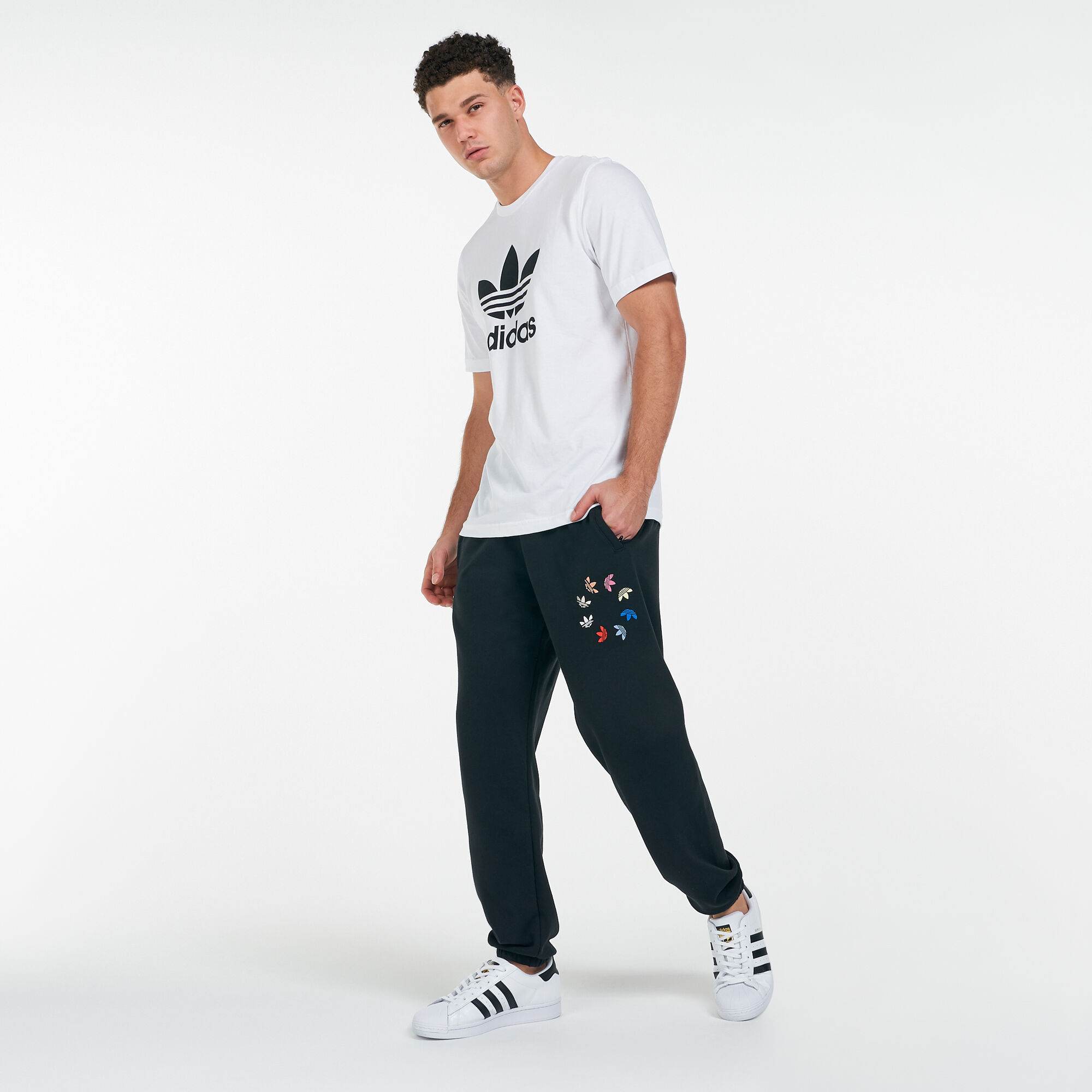 Adidas originals trefoil sweatpants deals