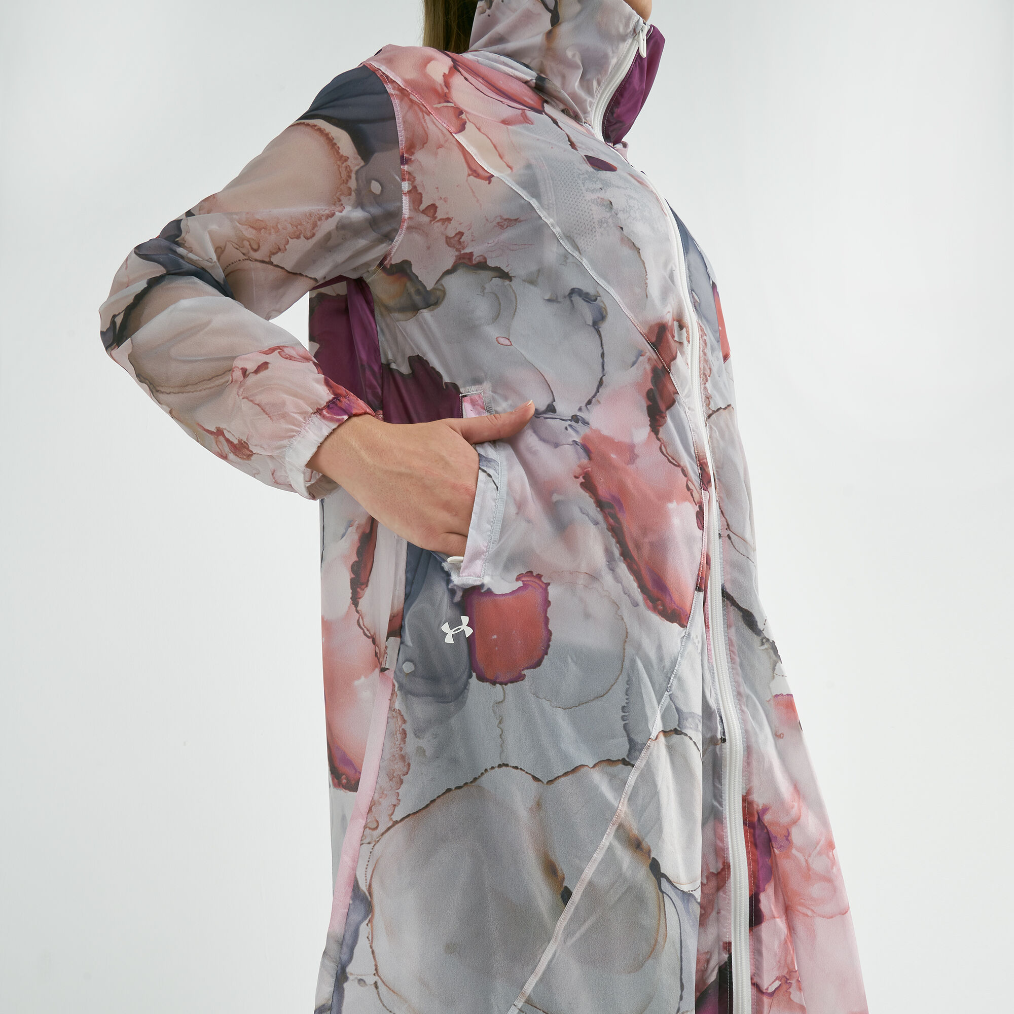 Under armour floral hotsell jacket
