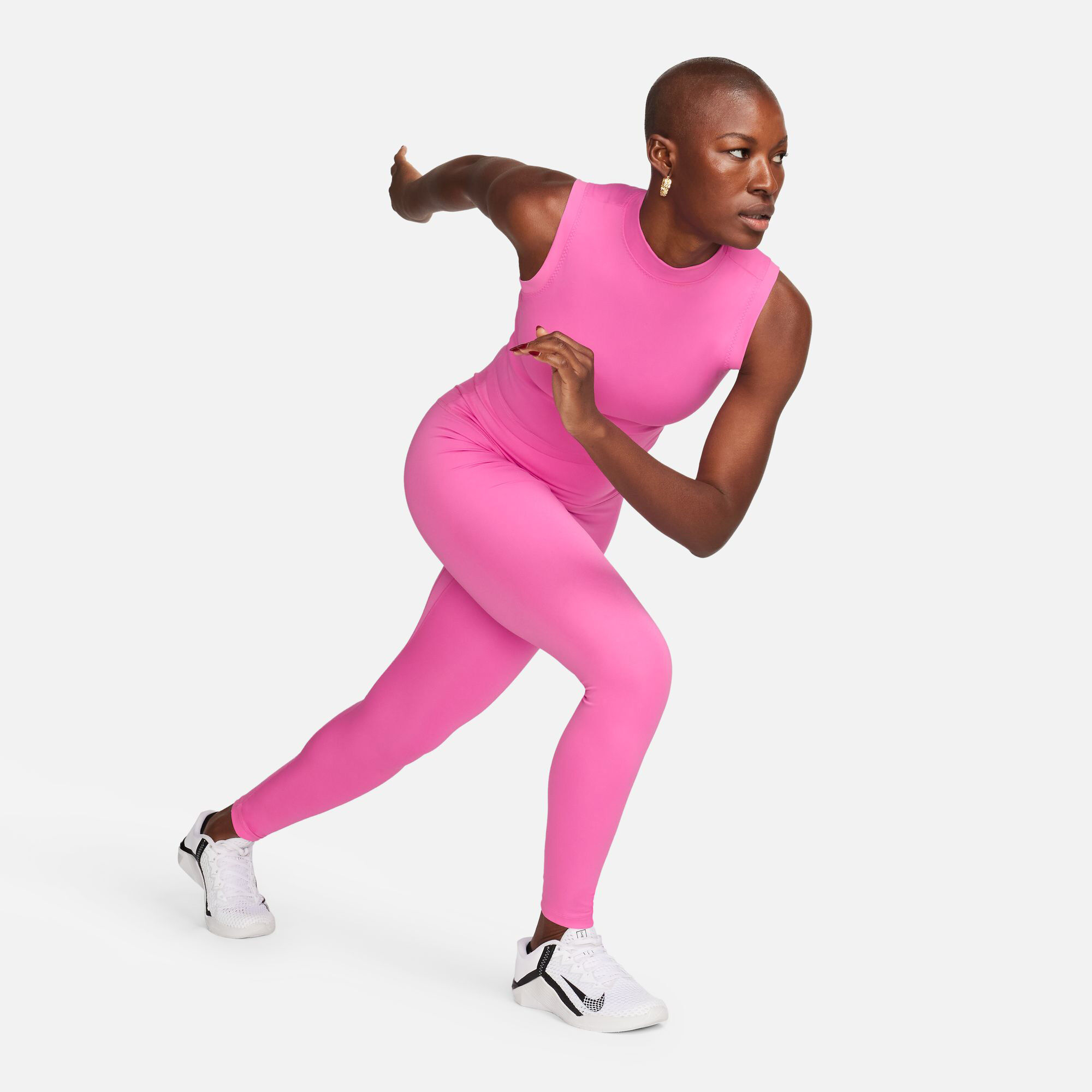 Nike cropped mock neck top