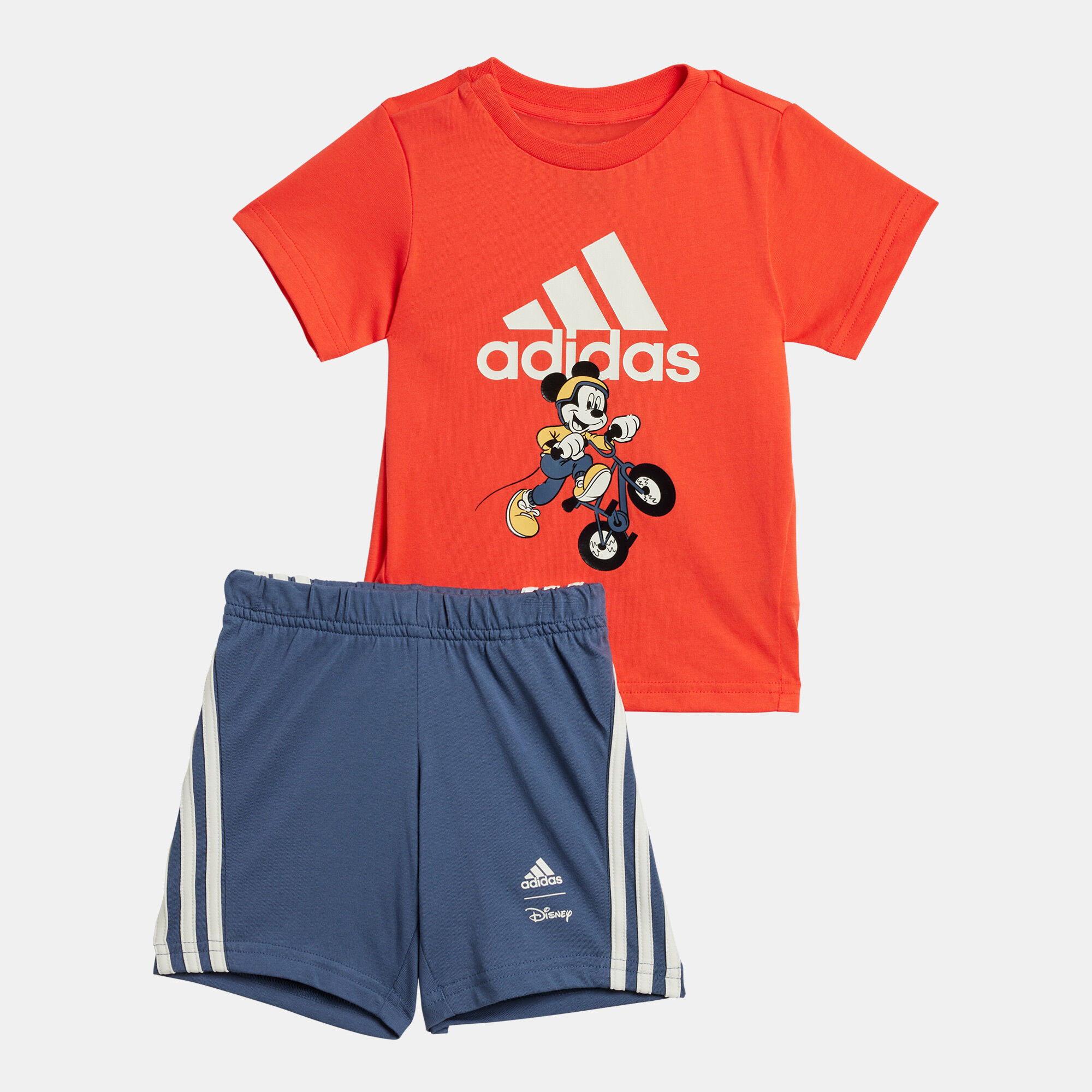 Kids Disney Mickey Mouse T Shirt and Shorts Set Baby and Toddlers Red adidas in Kuwait SSS