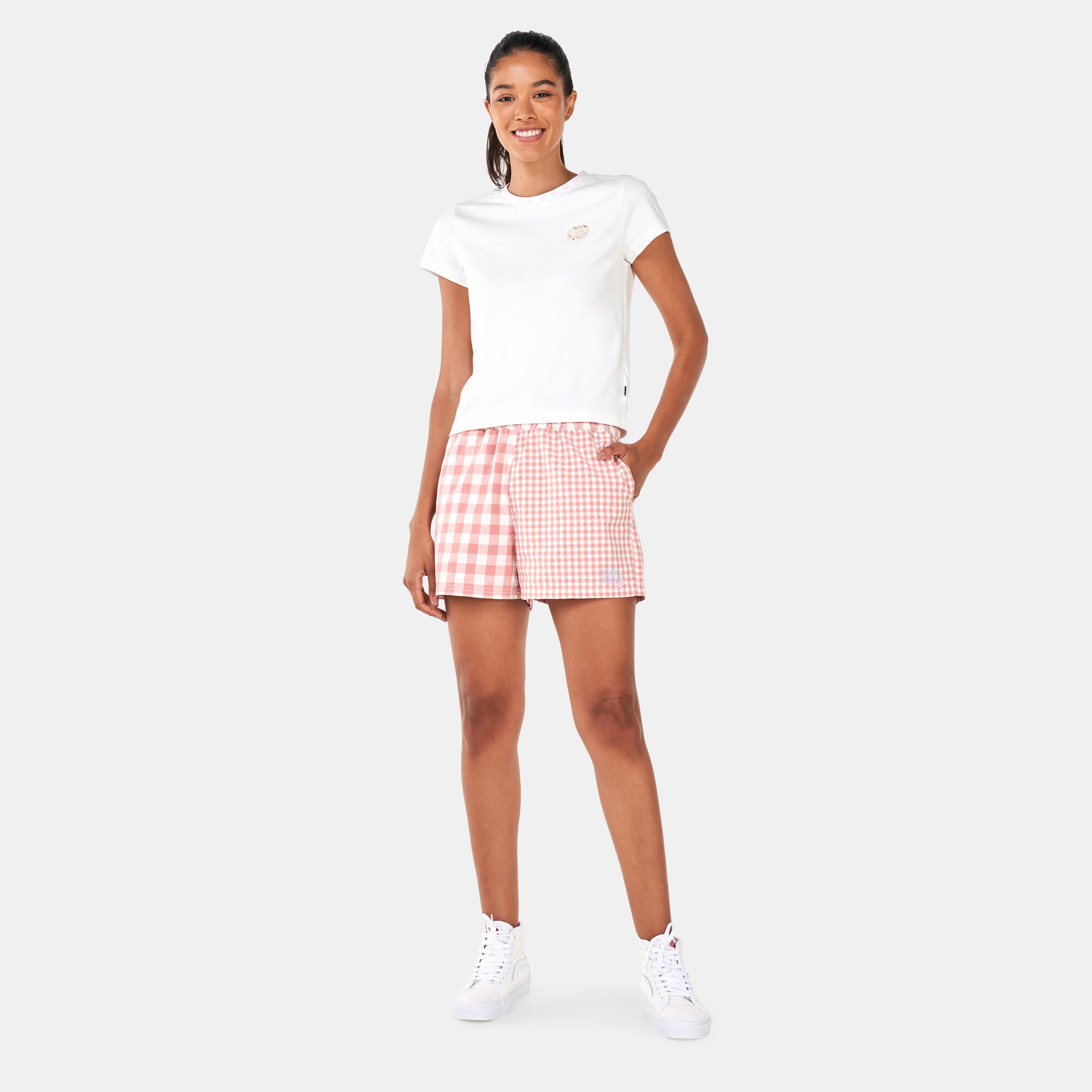 Gingham print vans sales