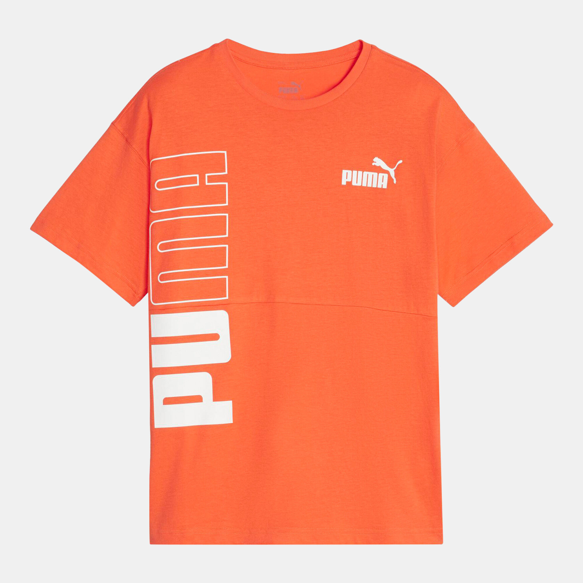 Kids POWER Colorblock T Shirt Orange PUMA in Kuwait SSS