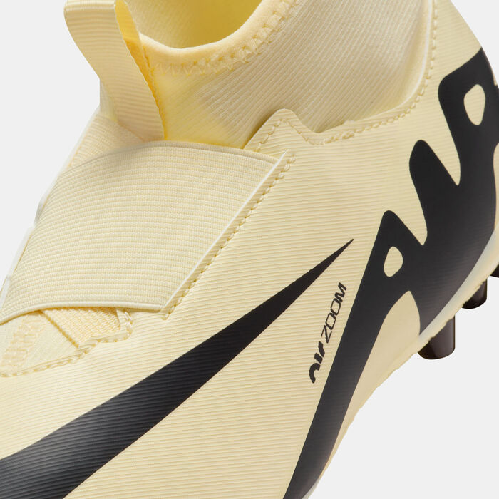 Nike Kids' Jr. Mercurial Zoom Superfly 9 Academy Artificial-Grass Football Shoe Ivory image number 5