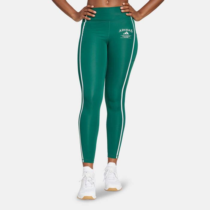 adidas Women's Optime Heritage Training Leggings Green image number 0