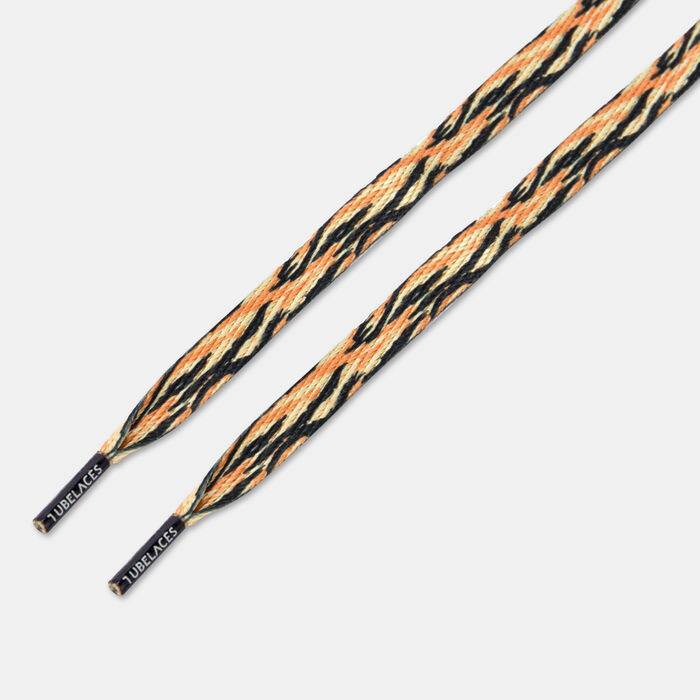 TUBELACES Camo Print Shoelaces Brown image number 0