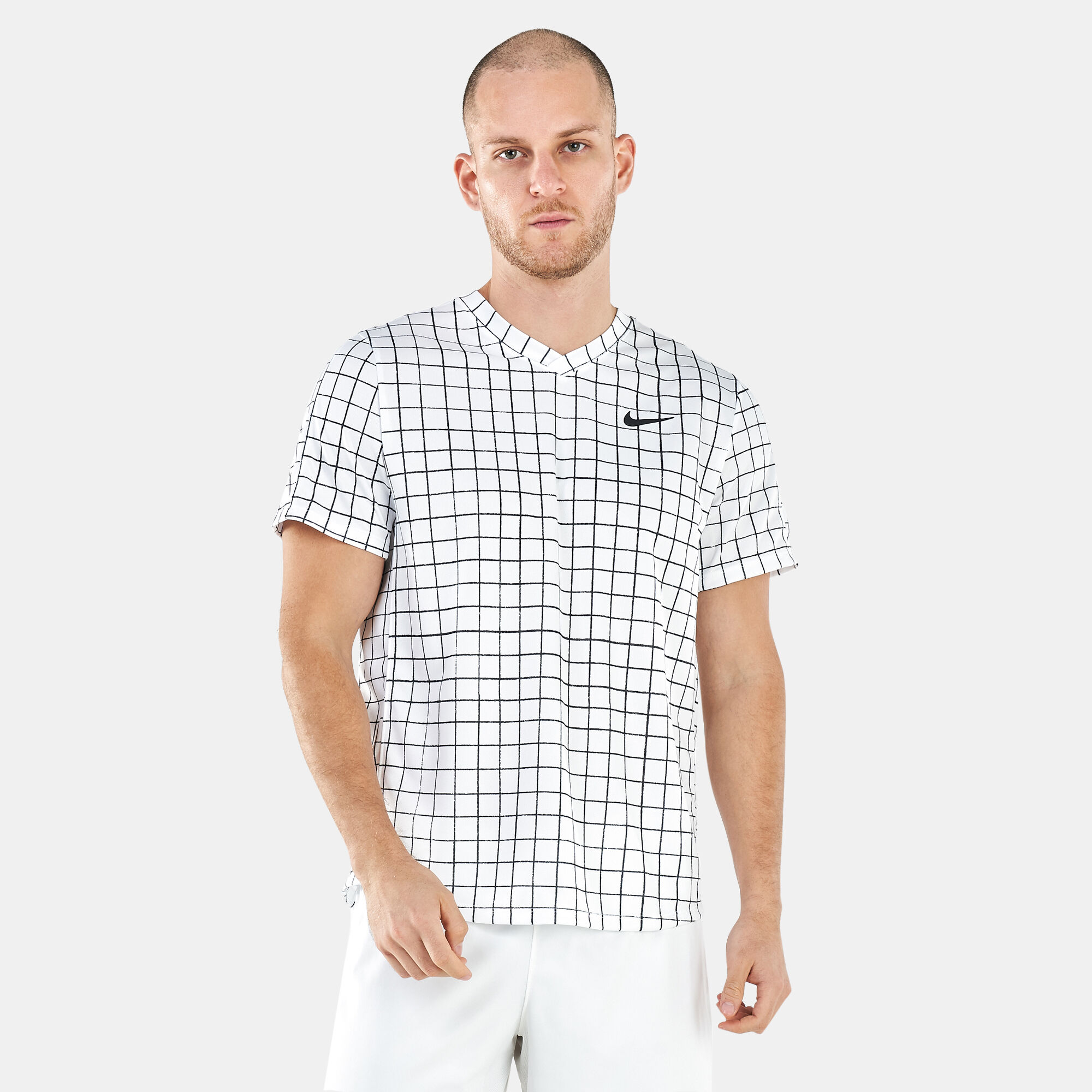Nike court checkered shirt discount