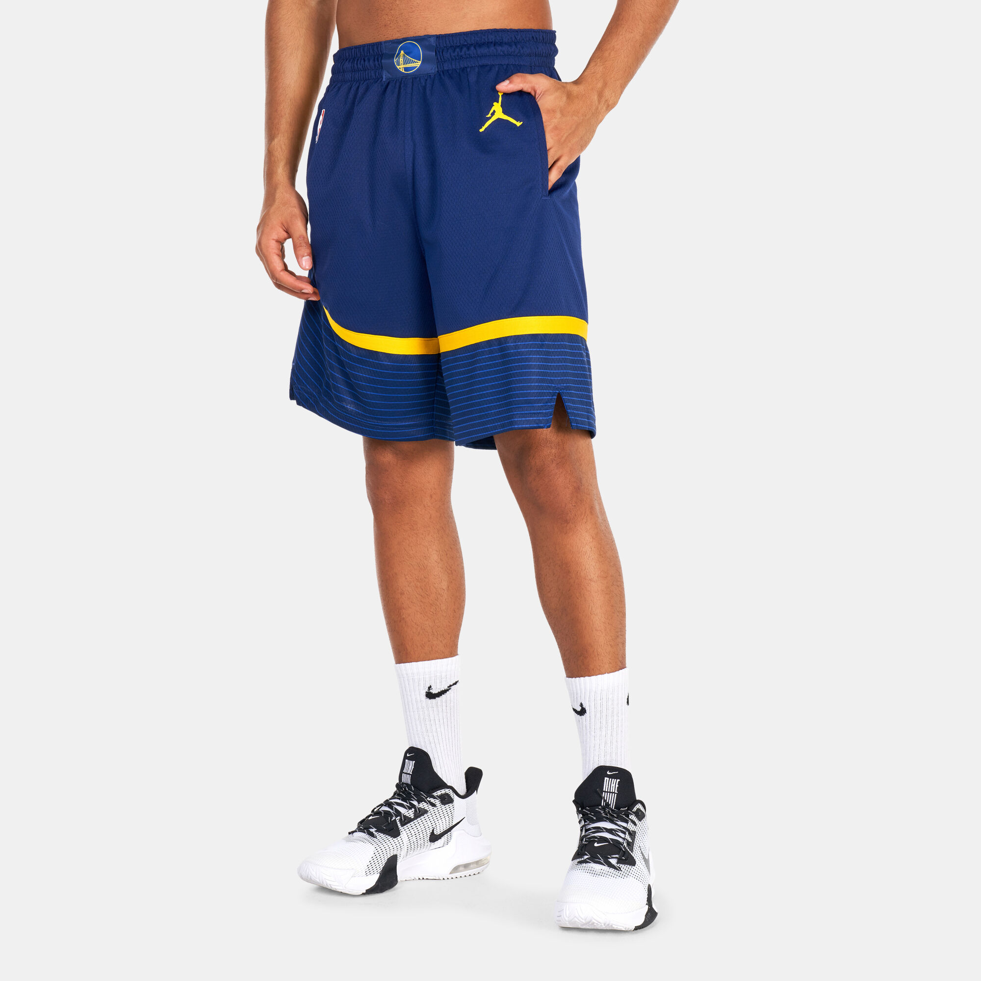 Buy Jordan Men s Golden State Warriors Dri FIT Swingman Shorts