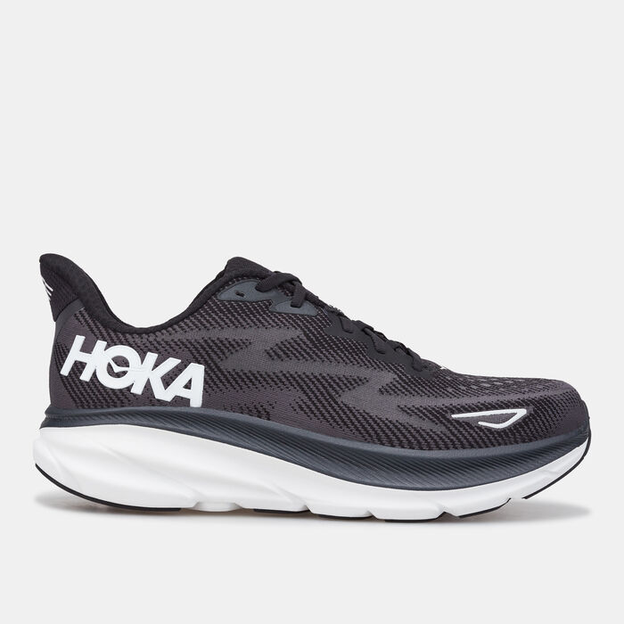 HOKA Men's Clifton 9 Running Shoe Black image number 0