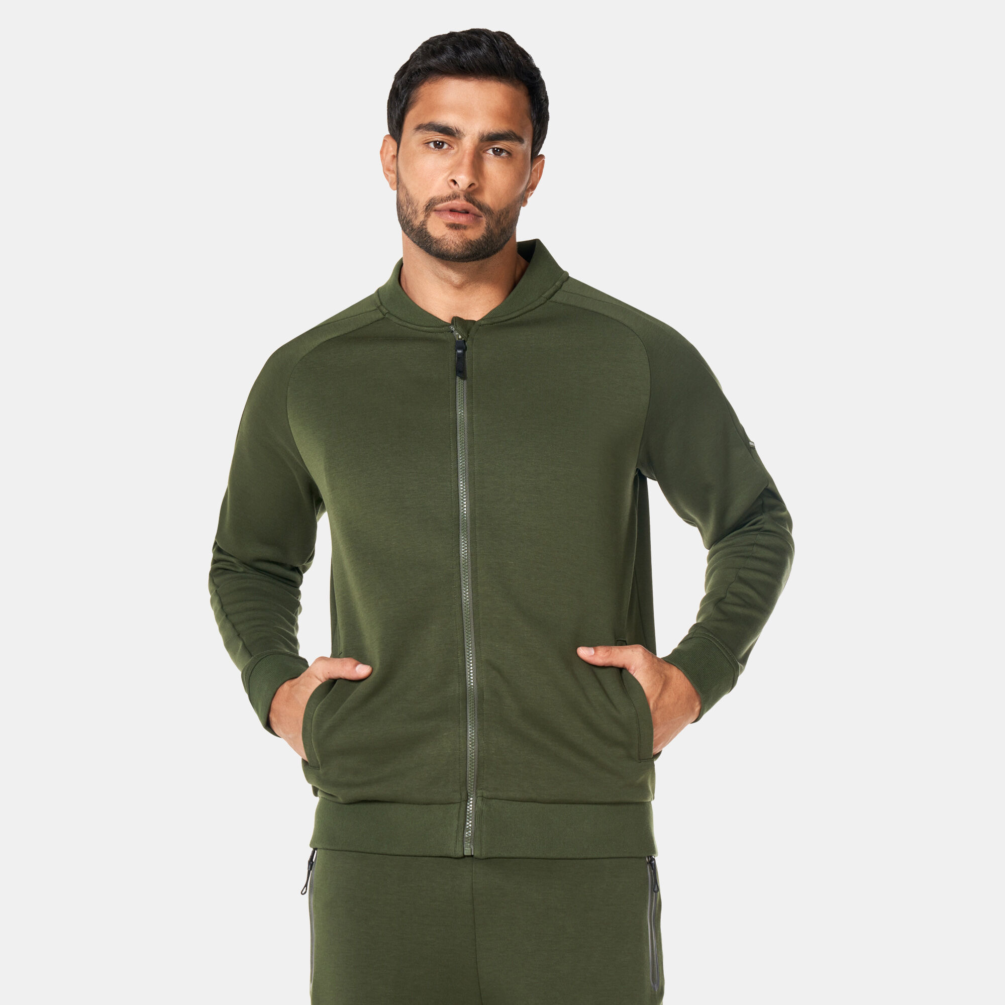 Green track jacket mens store