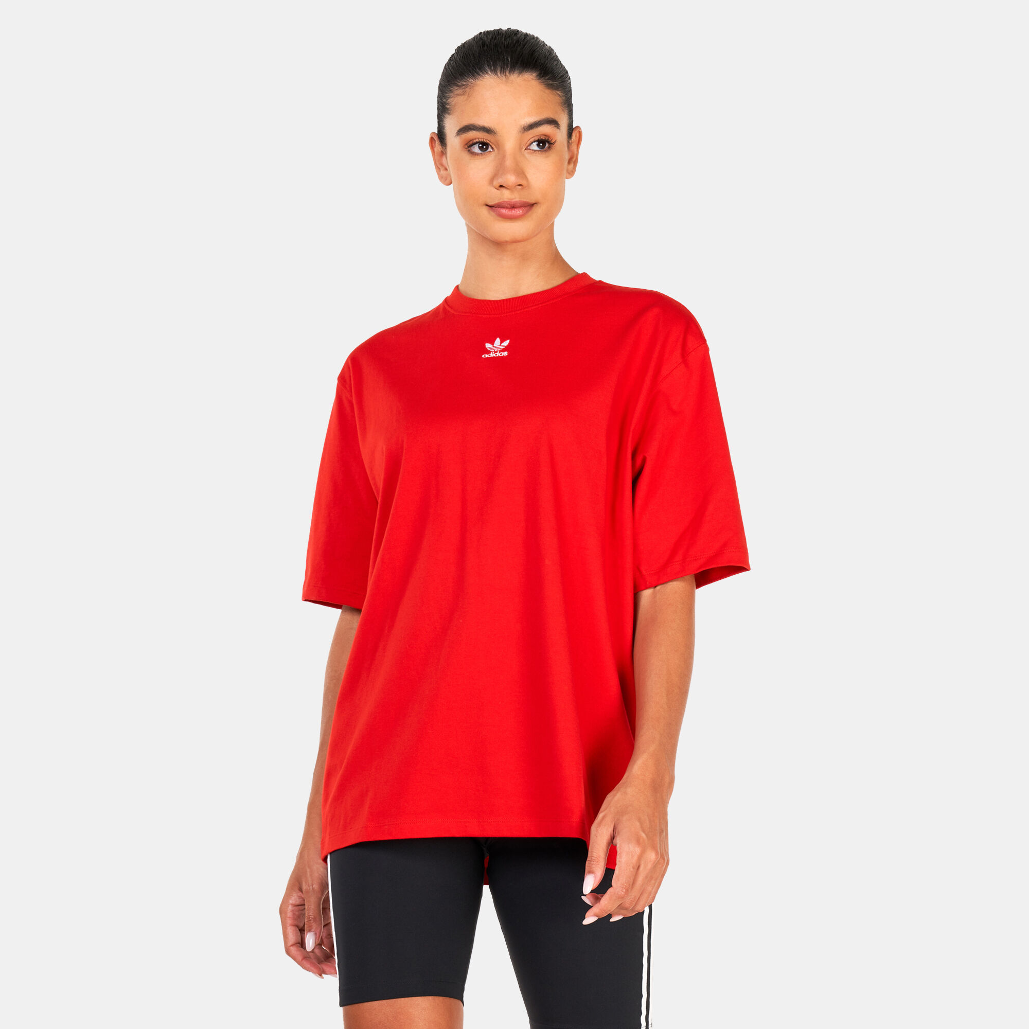 Red adidas original t shirt 2025