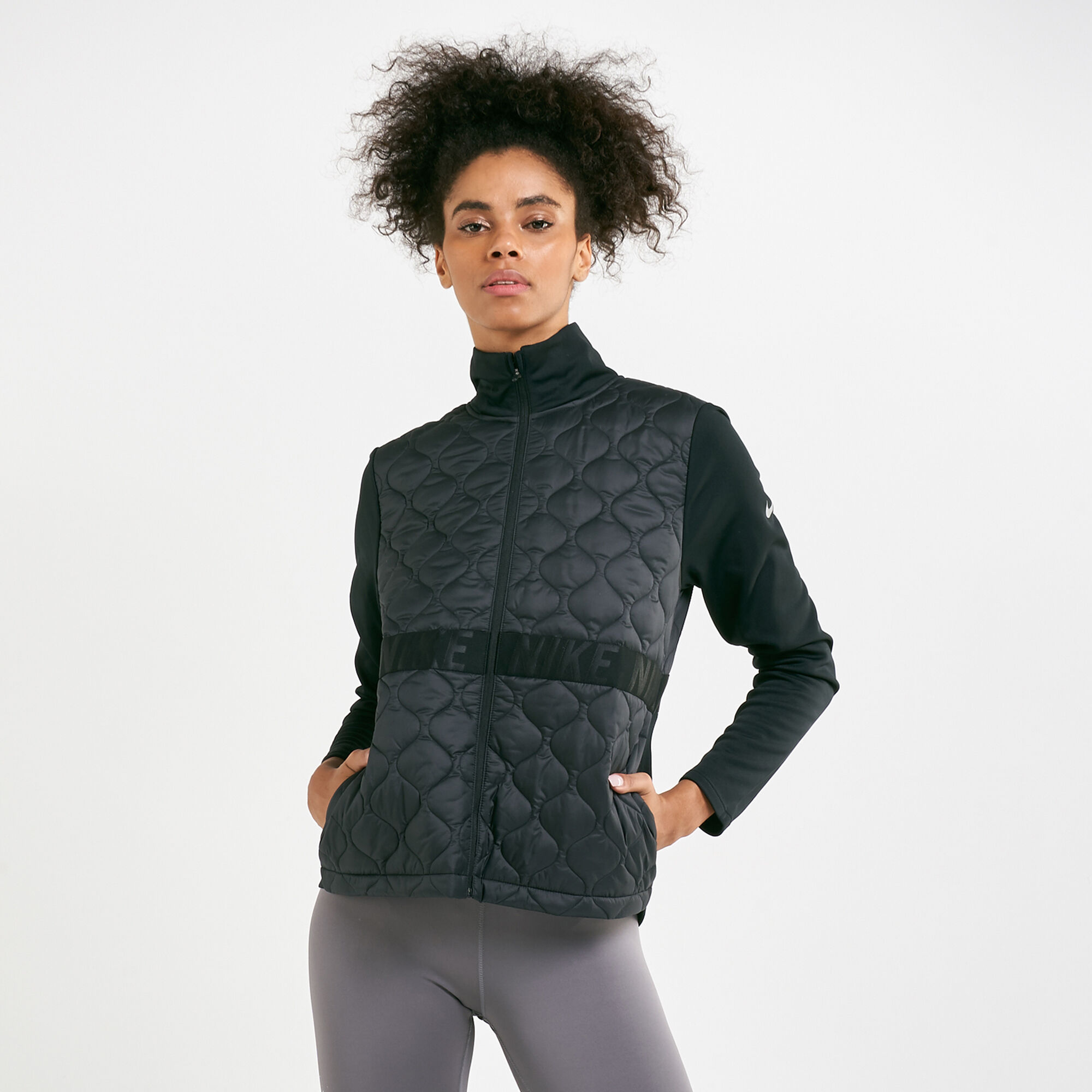 Buy Nike Women s AeroLayer Jacket Black in Kuwait SSS