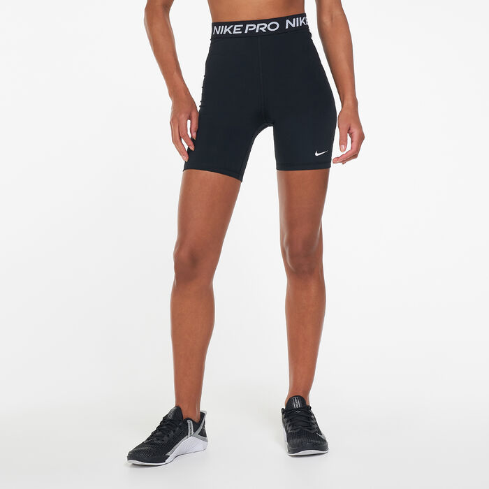 Nike Women's Pro 365 High-Waisted Shorts Black image number 0