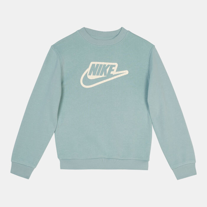 Nike Kids' Sportswear Club+ Crewneck Create Sweatshirt Blue image number 0