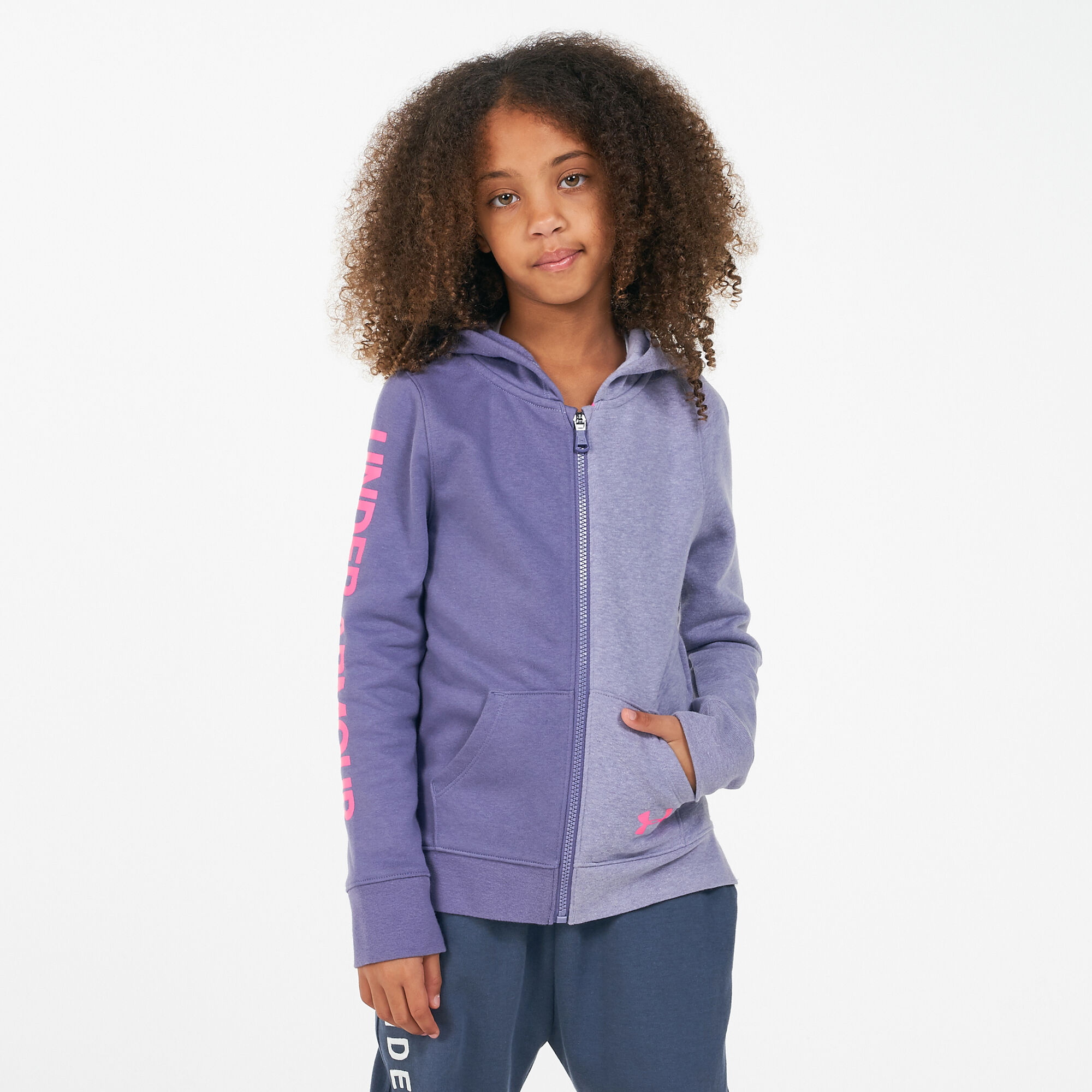 Under armour discount hoodie kids purple