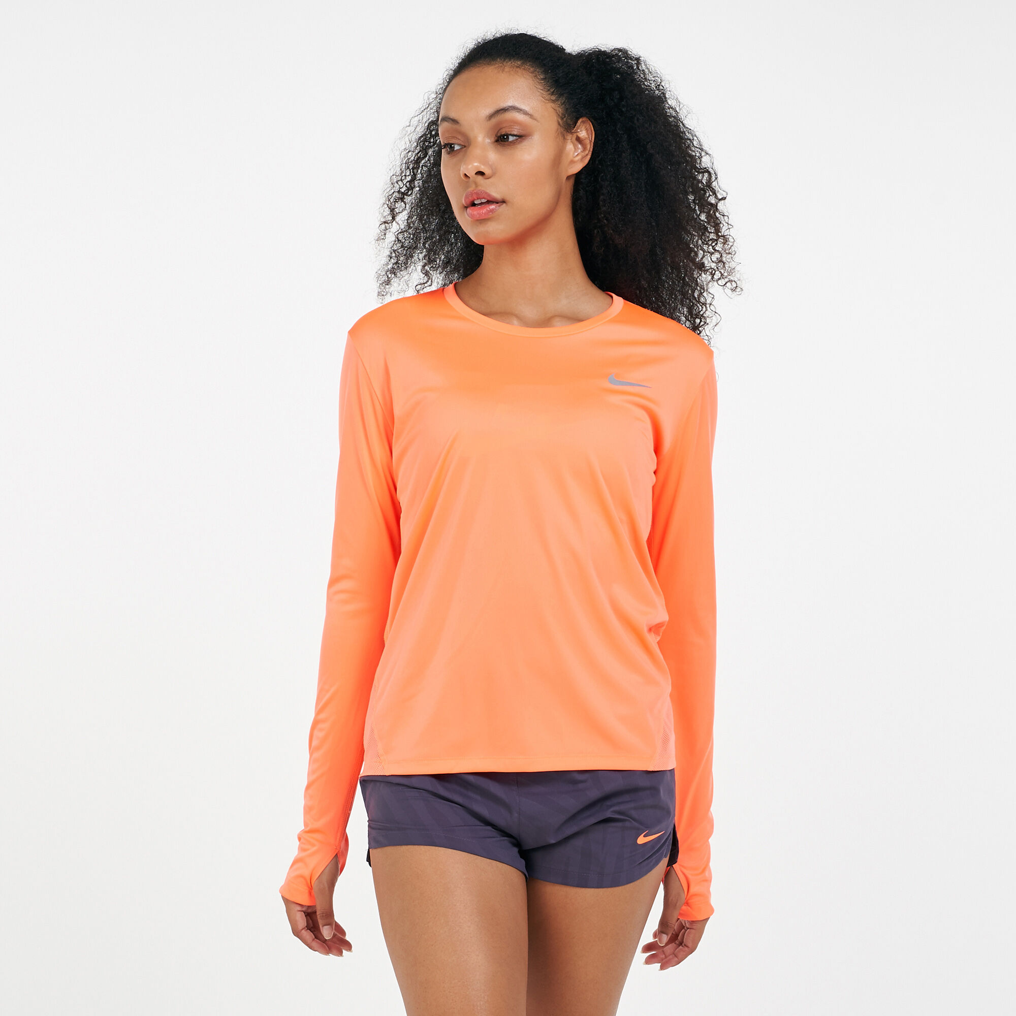 Women s Miler T Shirt Orange Nike in Kuwait SSS