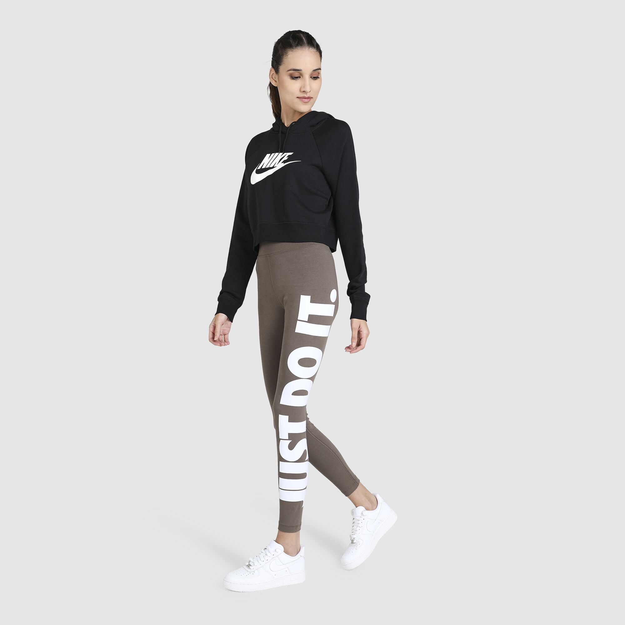 Grey nike just do it leggings clearance