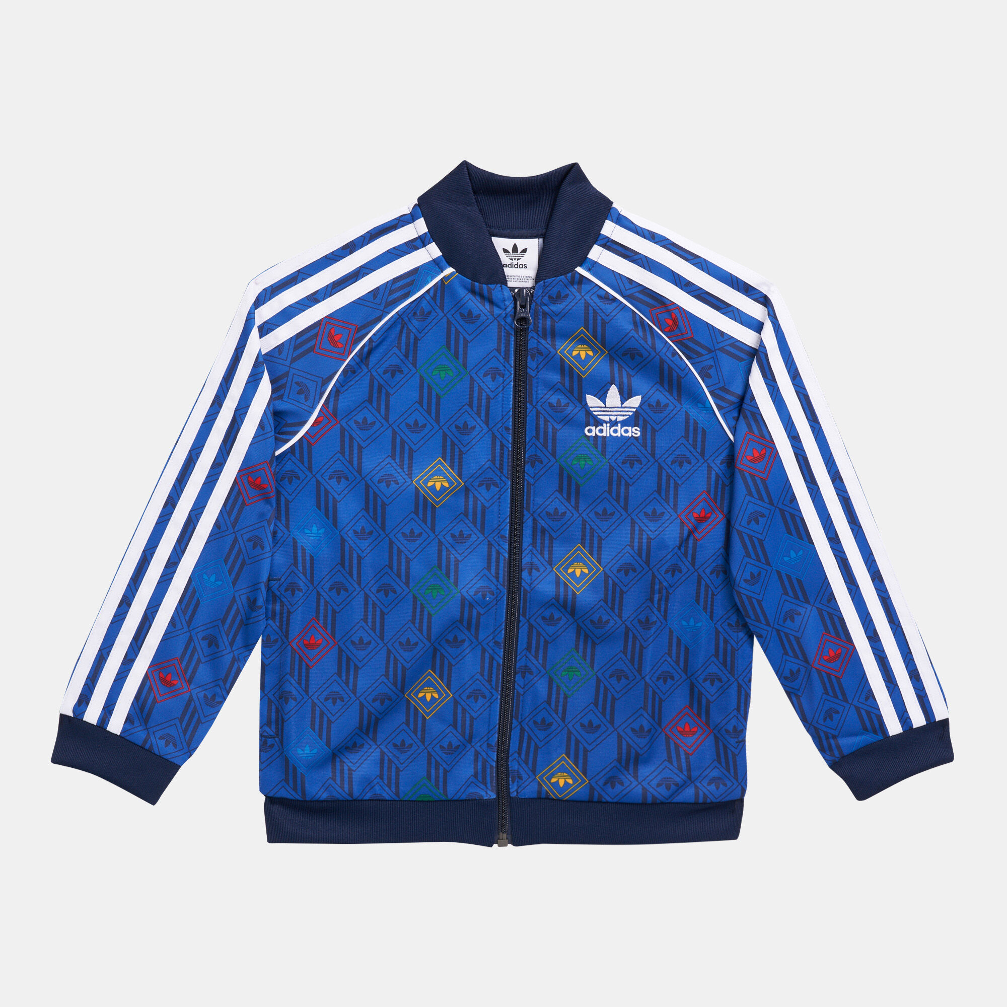 Adidas superstar jacket top royal blue