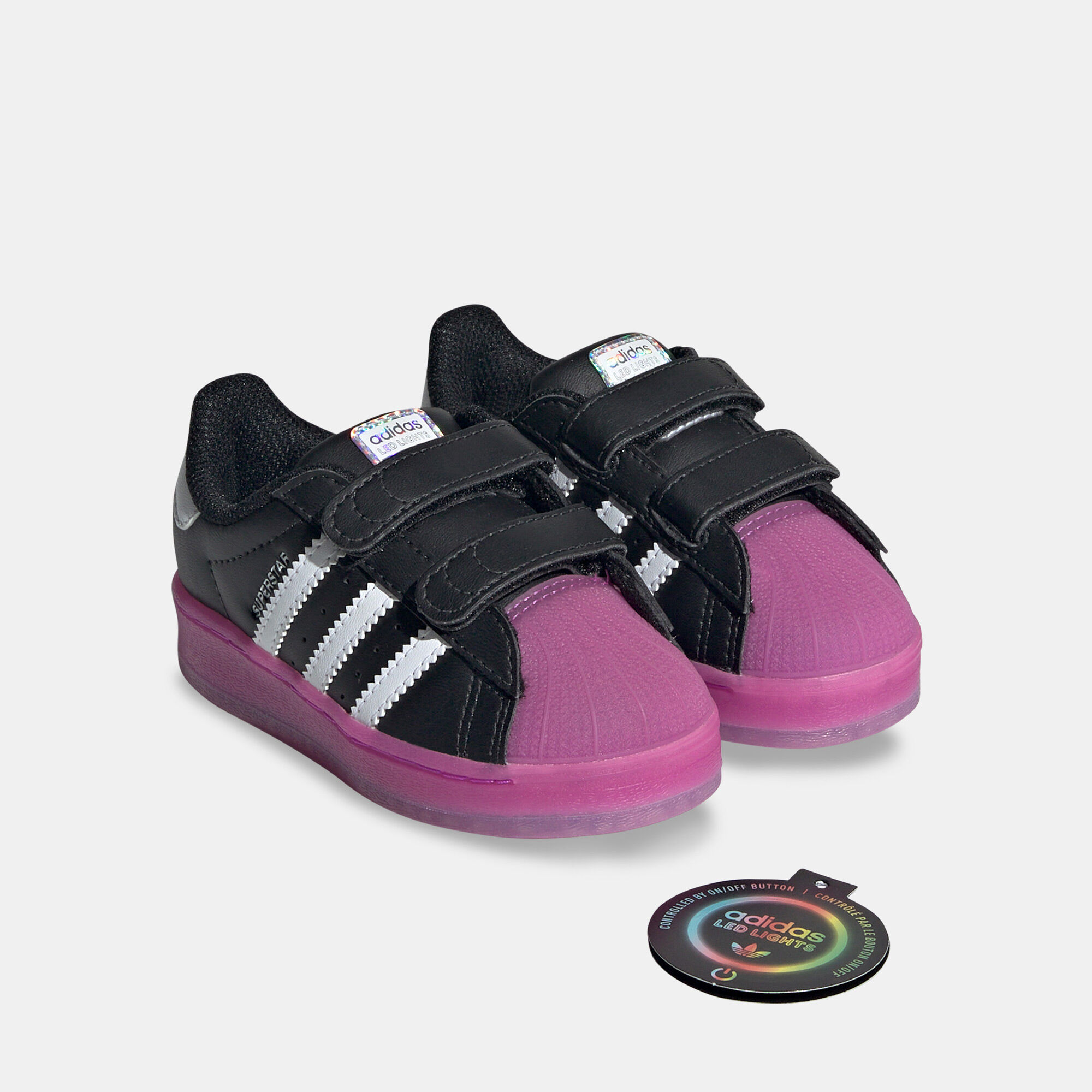 Adidas kids superstar black sales