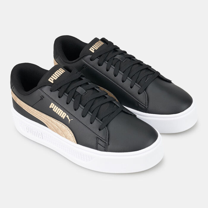 PUMA Women's Smash Platform v3 Space Metallics Shoe Black image number 1