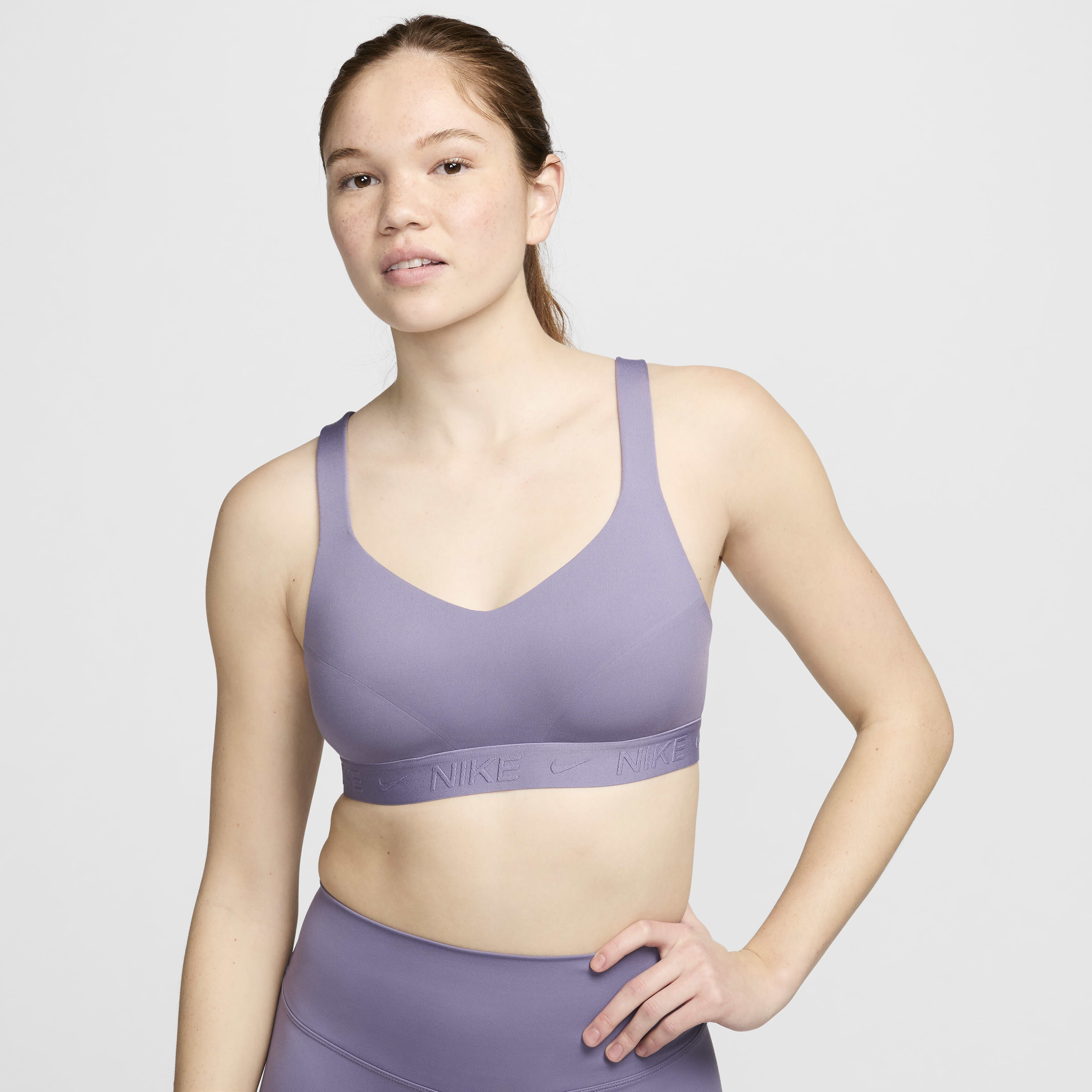 Women s Indy High Support Sports Bra Grey Nike in Kuwait SSS
