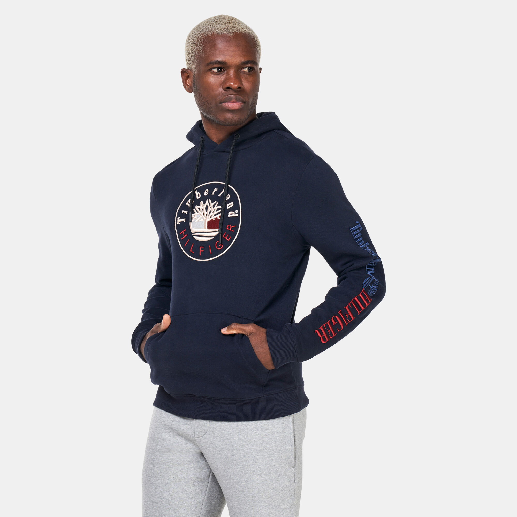 Timberland hoodie blue clearance
