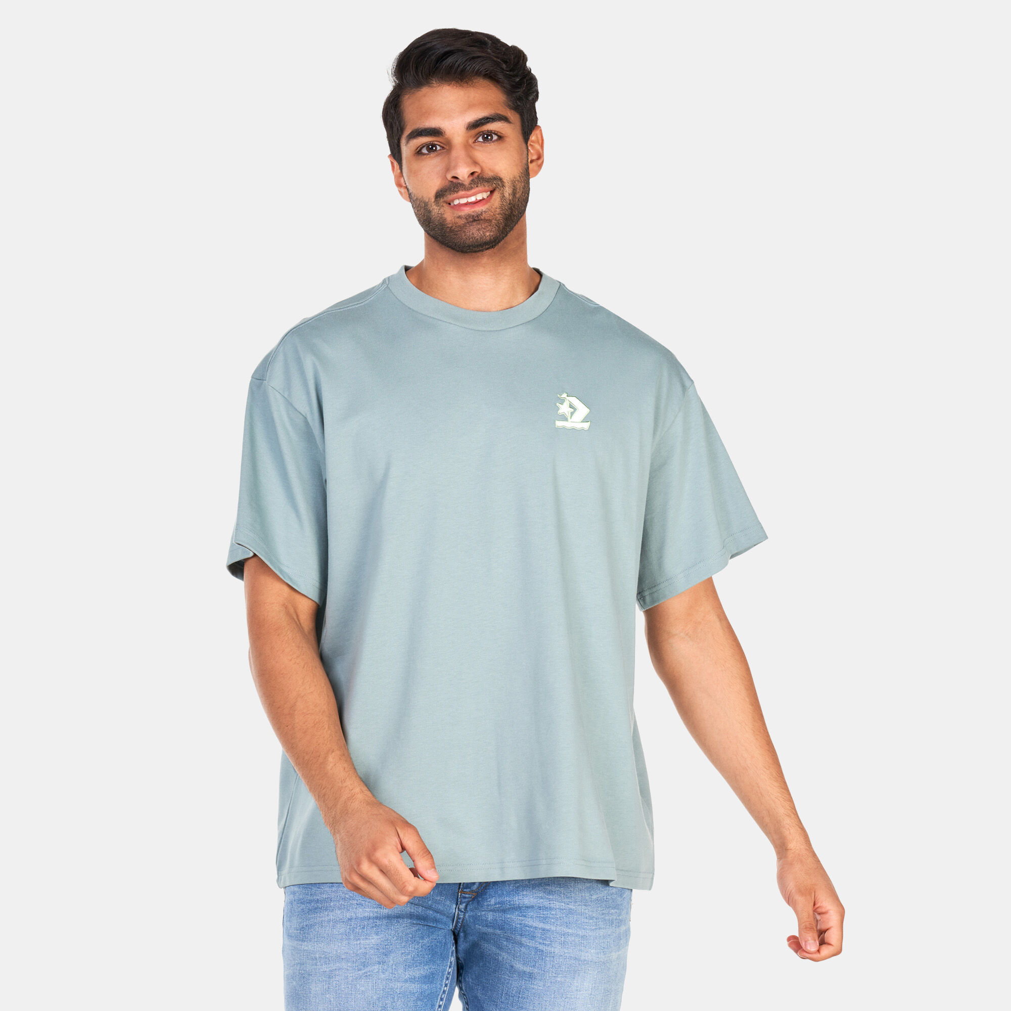 Men s Enjoy The Breeze T Shirt Grey Converse in Kuwait SSS