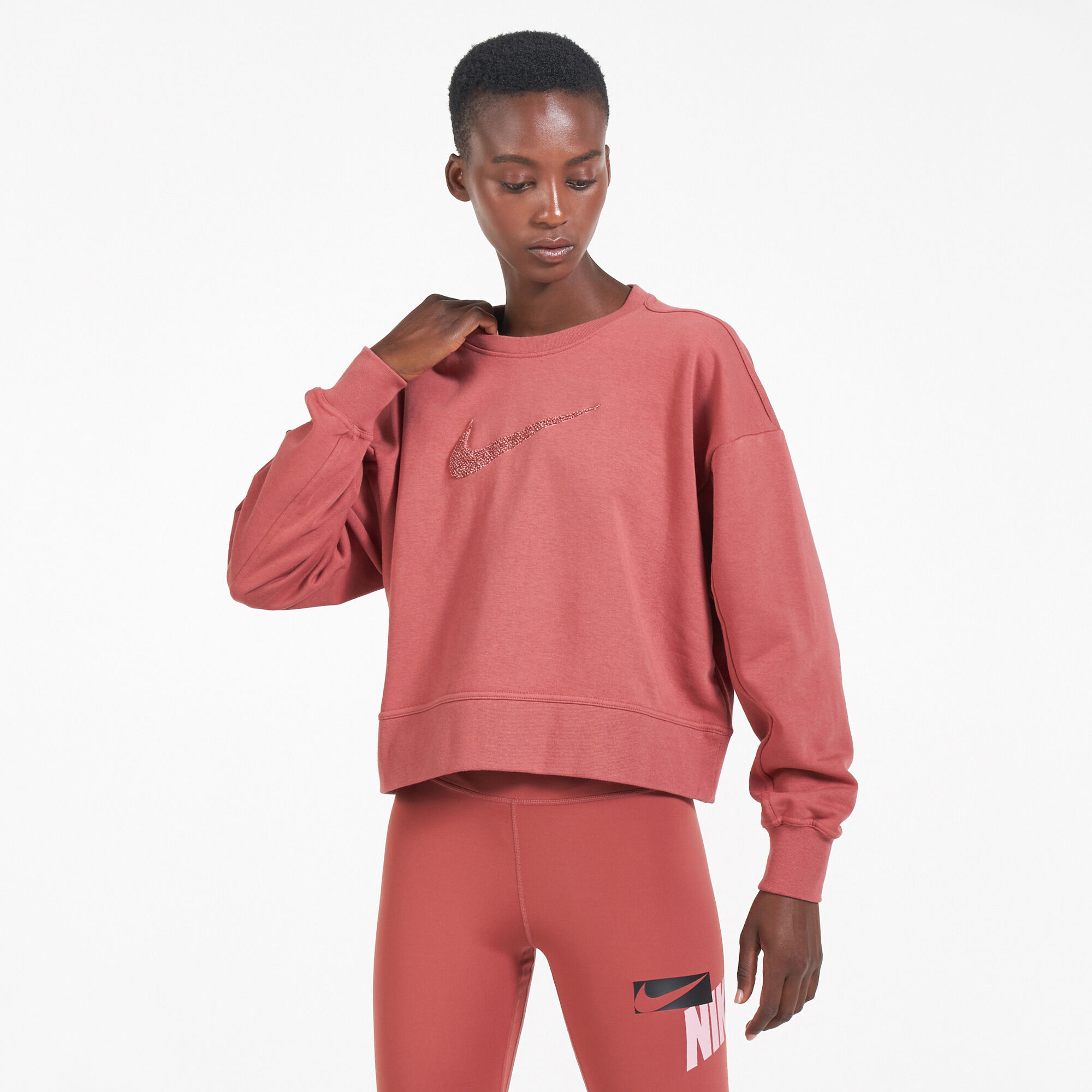 Nike ribbed sweatshirt hotsell