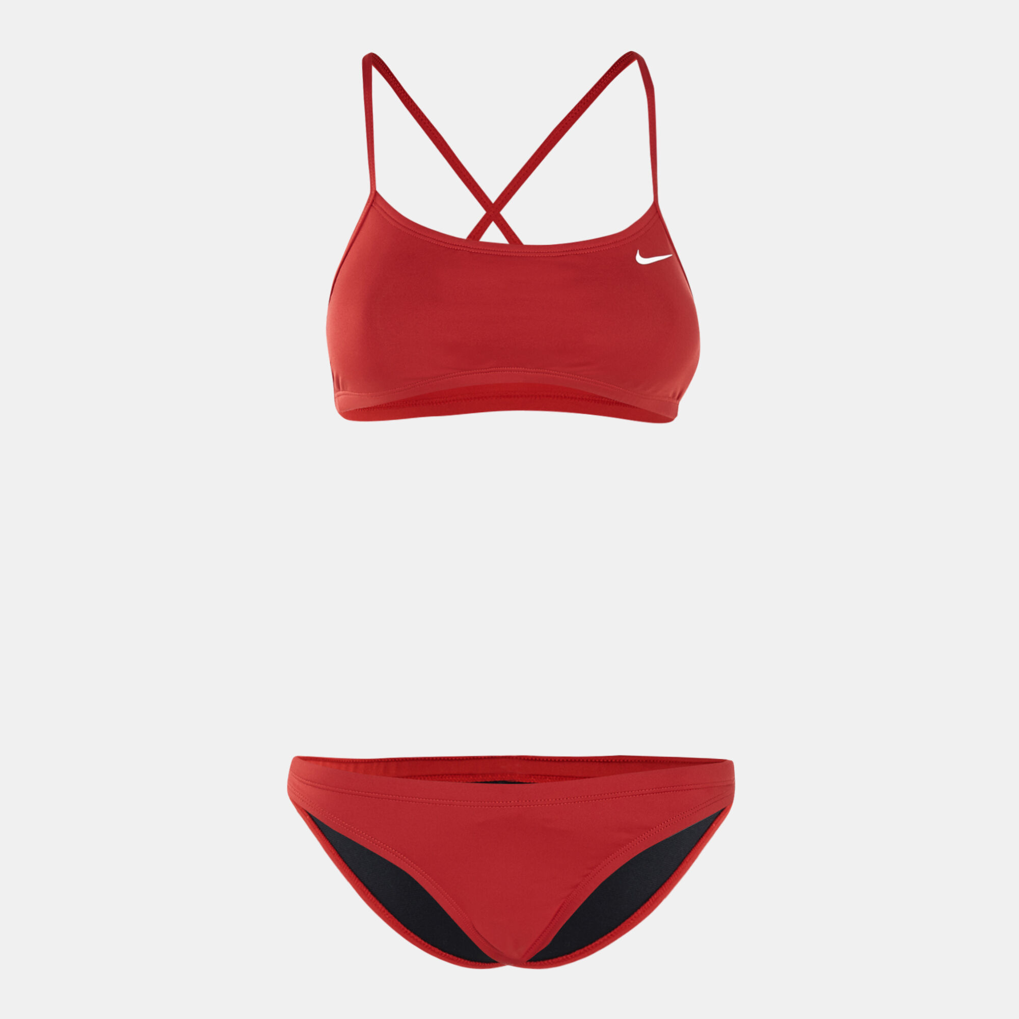 Nike swim bikini store red