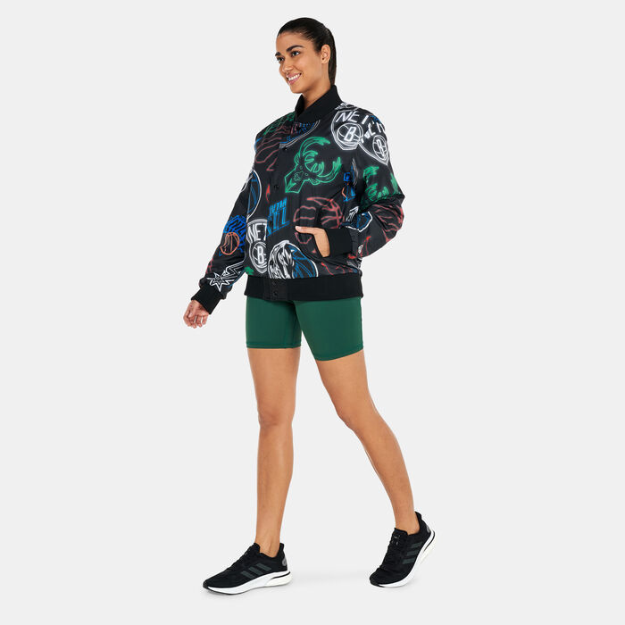 New Era NBA Printed Bomber Jacket Black image number 3