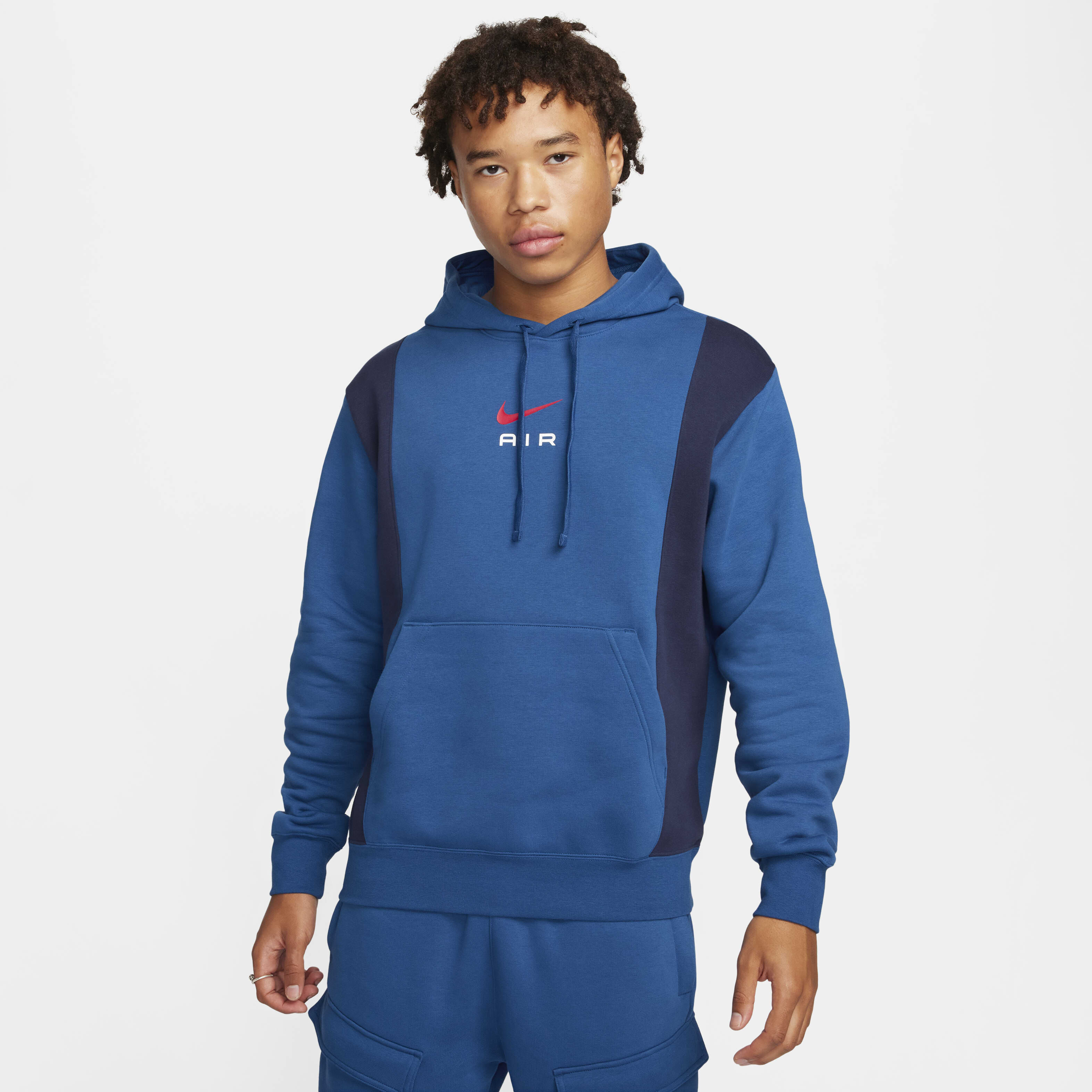 Men s Air Fleece Hoodie Blue Nike in Kuwait SSS