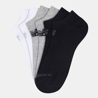 New Balance Performance Flat Knit No Show Socks (3 Pack) Multi