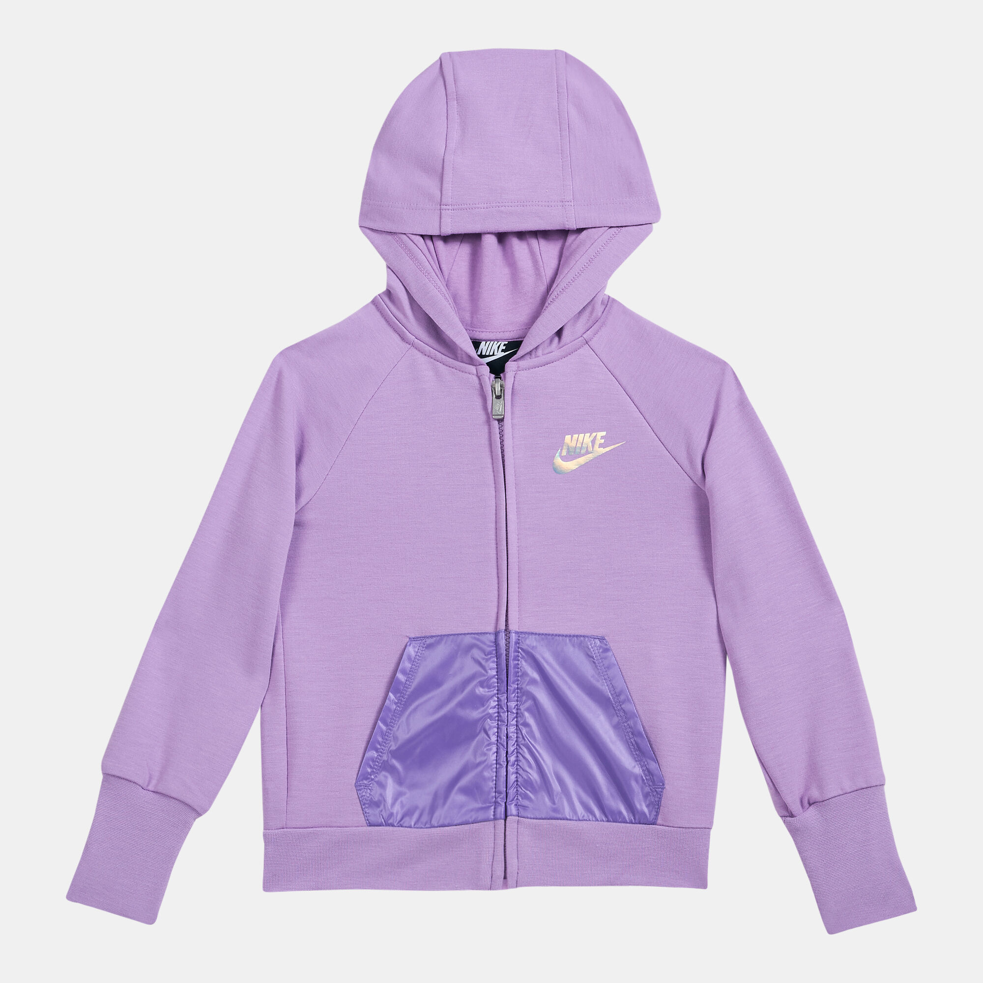 Purple nike zip up jacket new arrivals