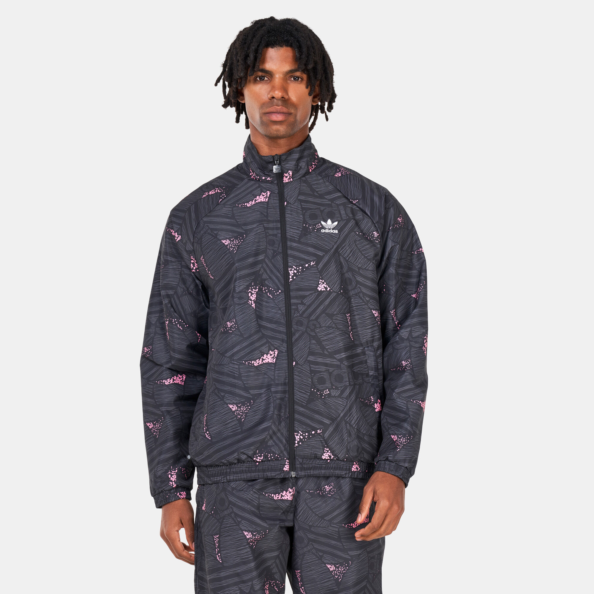 Men s Rekive Trefoil All Over Print Track Jacket Multi adidas Originals in Kuwait SSS