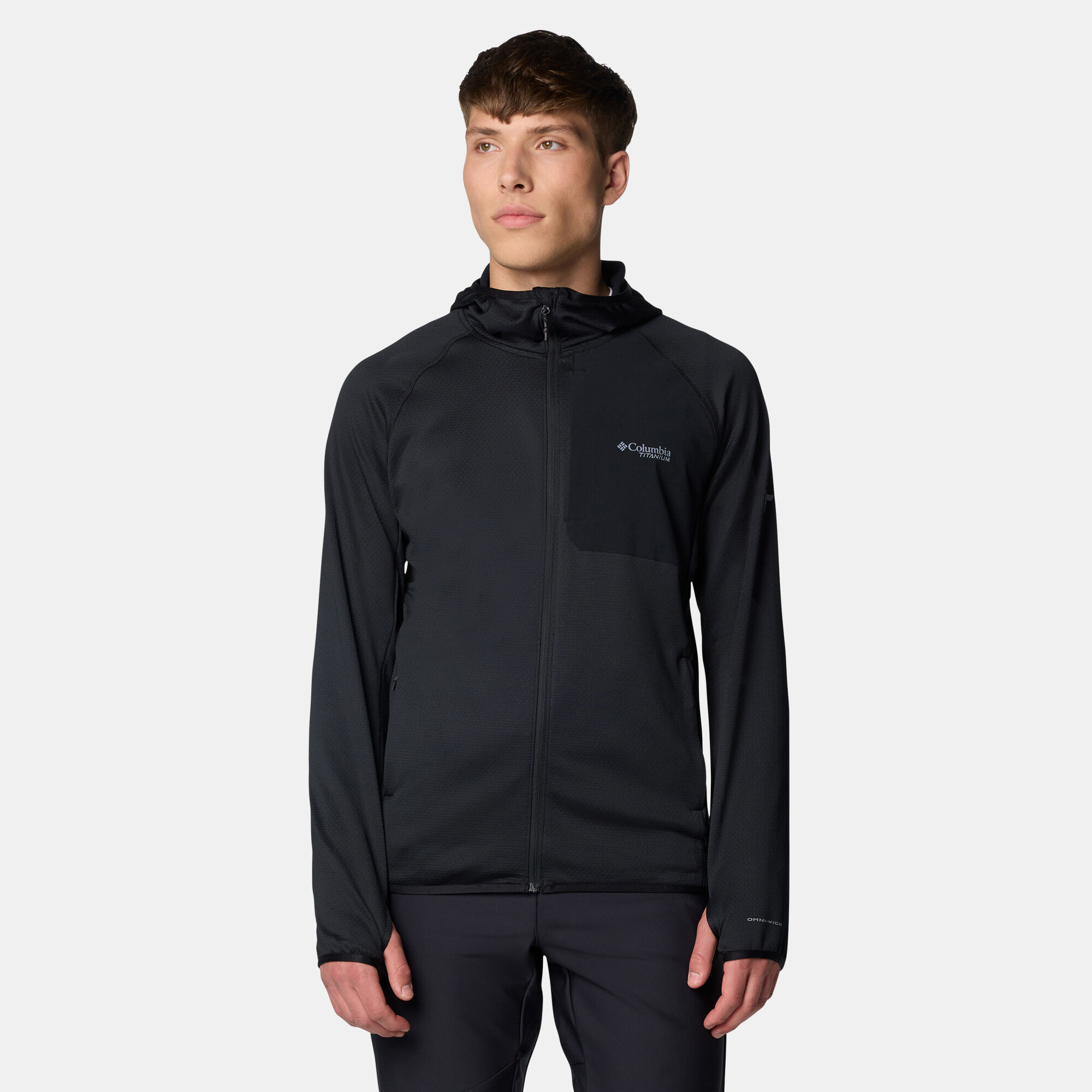 Men s Triple Canyon Grid II Fleece Hoodie Black Columbia in Kuwait SSS