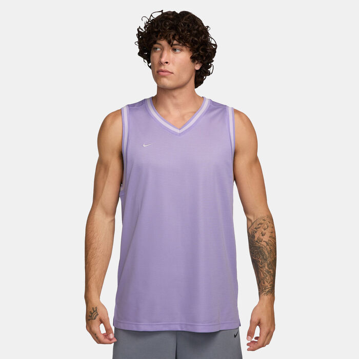 Nike Men's DNA Dri-FIT Basketball Jersey Purple image number 0