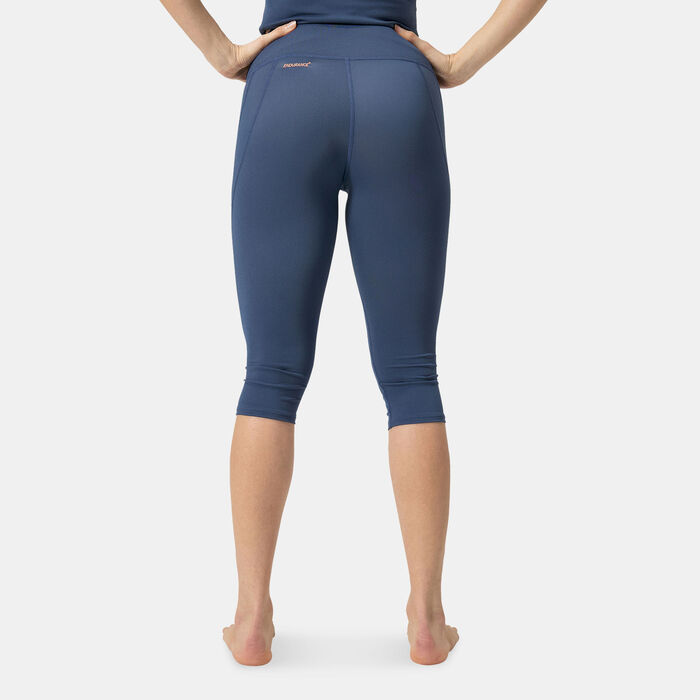 Speedo Women's Panel 3/4 Swimming Pants Blue image number 1